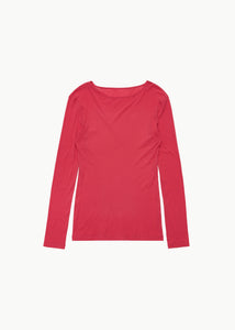 round t-shirt, red