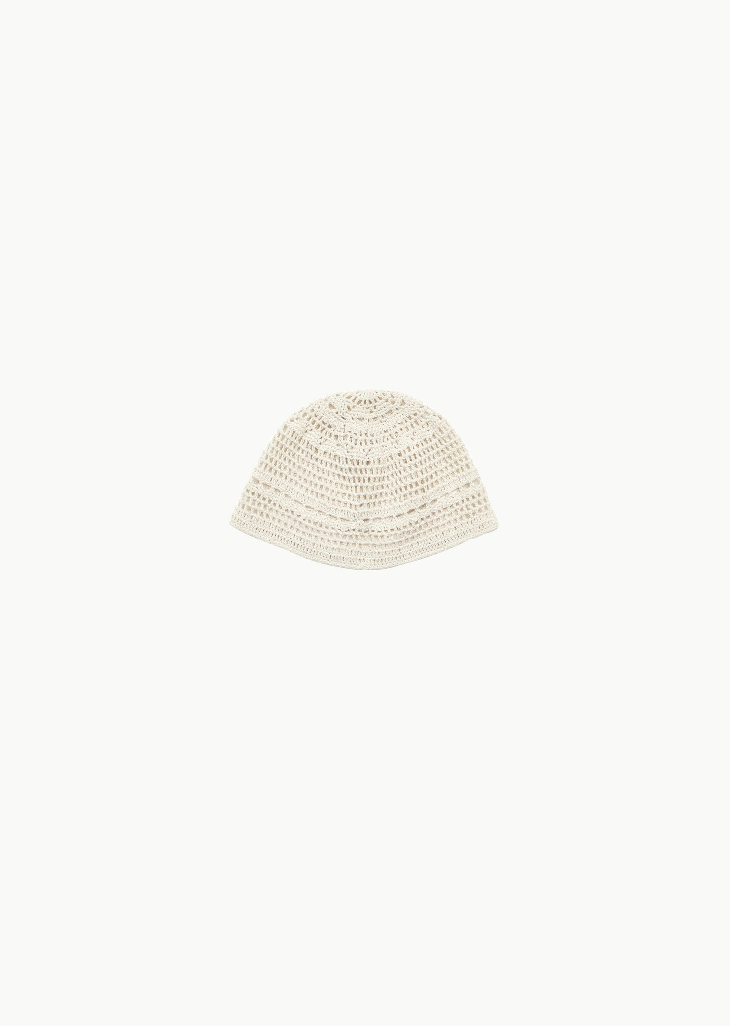crochet beanie, beige