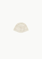 crochet beanie, beige - Image 1
