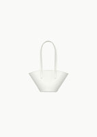 mini leather bucket bag, white - Image 1