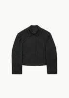 wool short jacket, black - Image 1