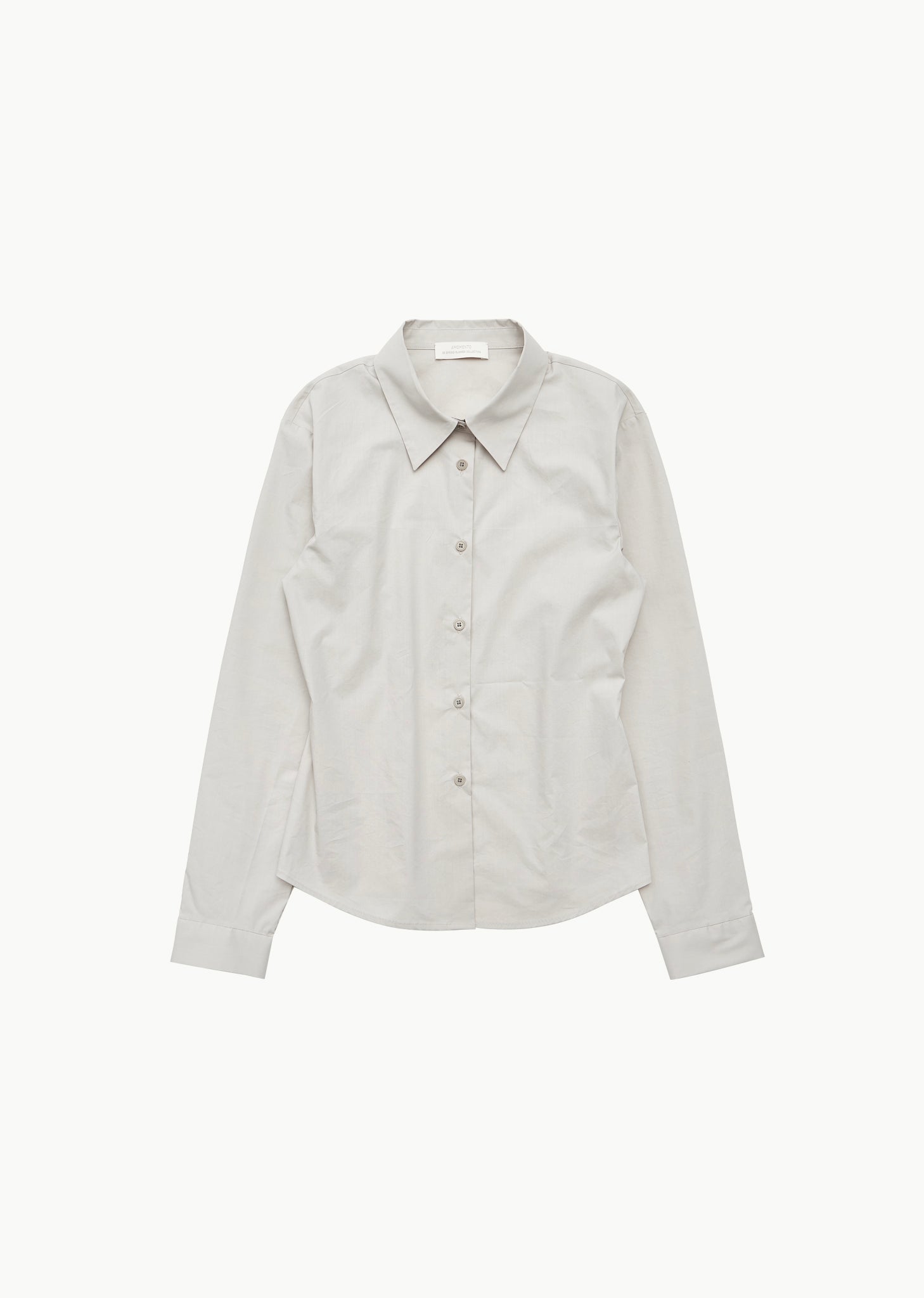 slim shirt, beige