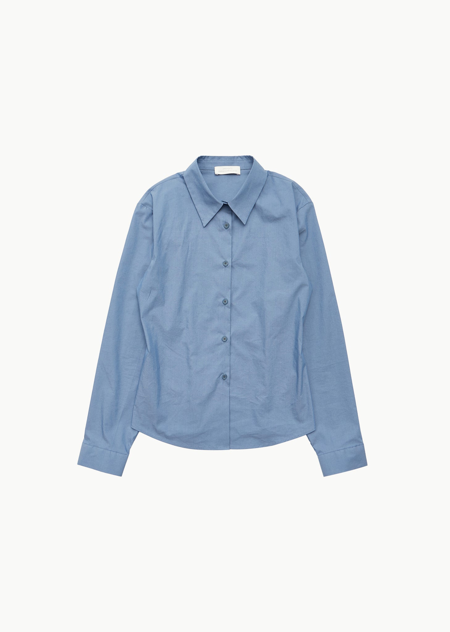 slim shirt, blue