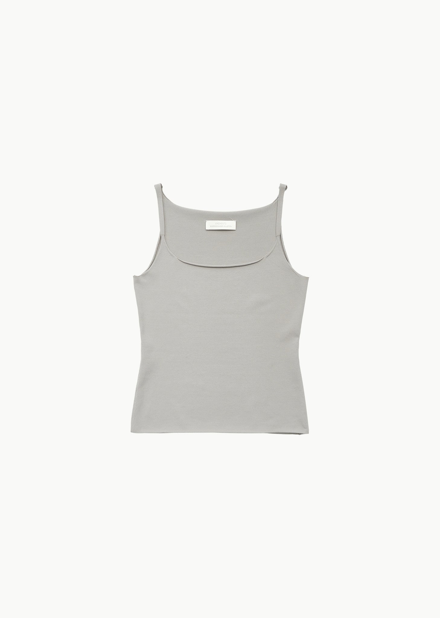 sleeveless knit top, beige