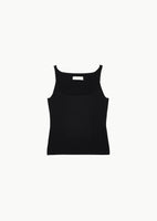 sleeveless knit top, black - Image 1