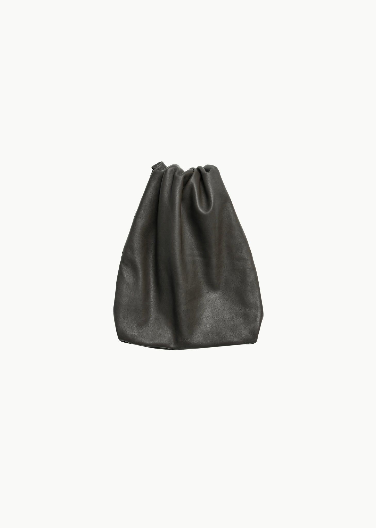 small soft leather bag, khaki