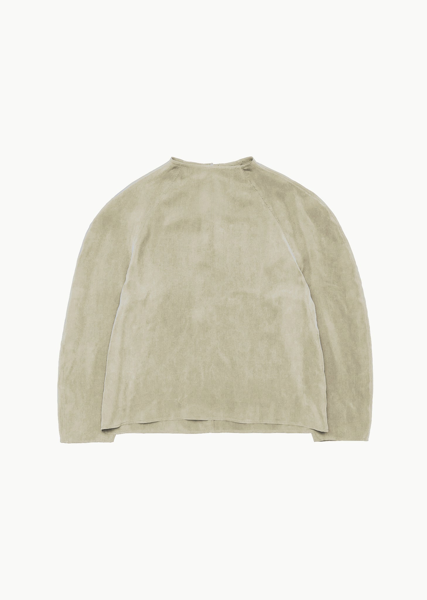 women's raglan cupro top, beige