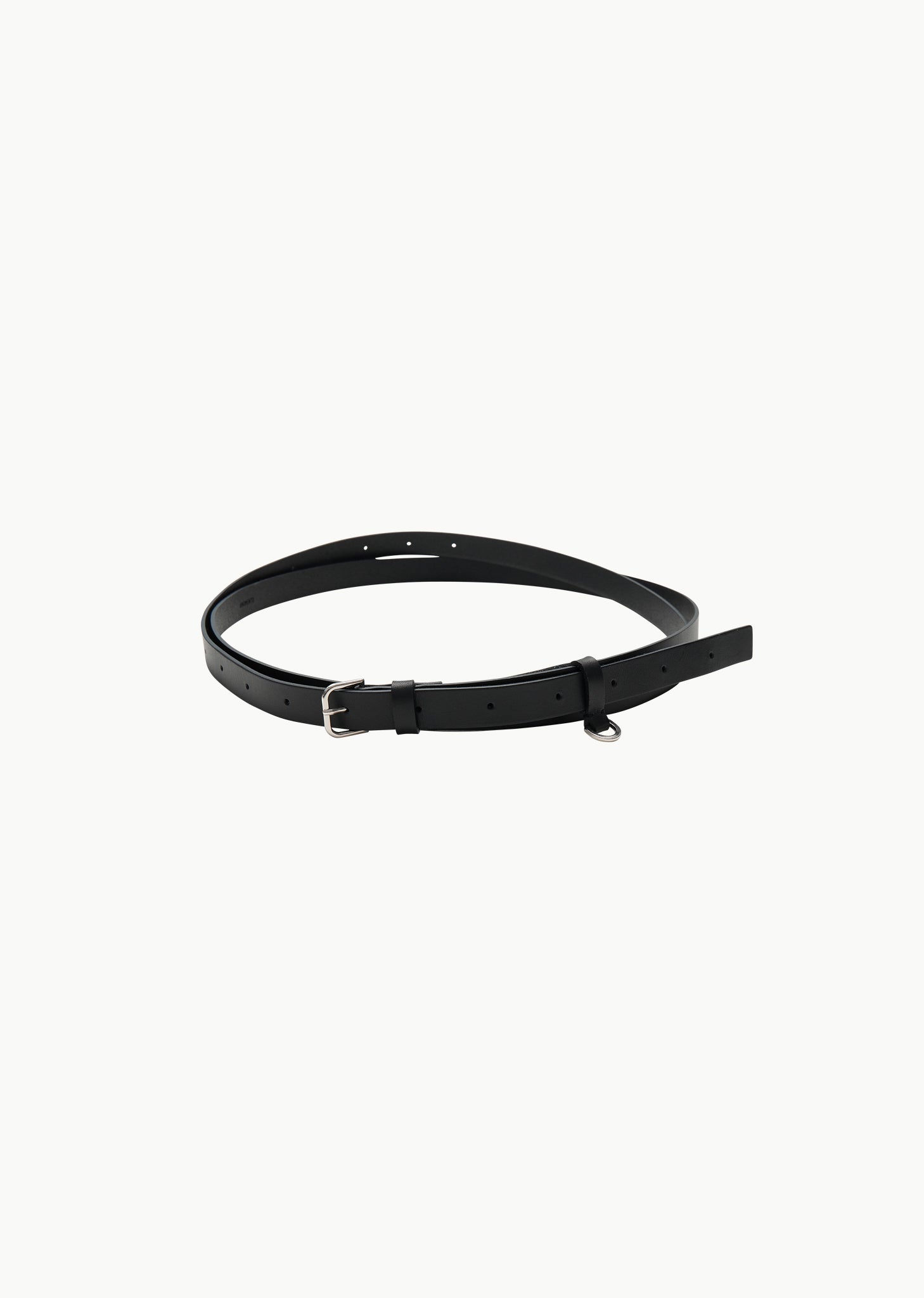 leather belt_2cm, black