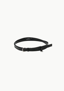 leather belt_2cm, black