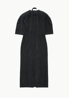 cupro raglan dress, black - Image 1