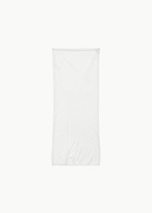 wholegarment knit sheer bandeau, white