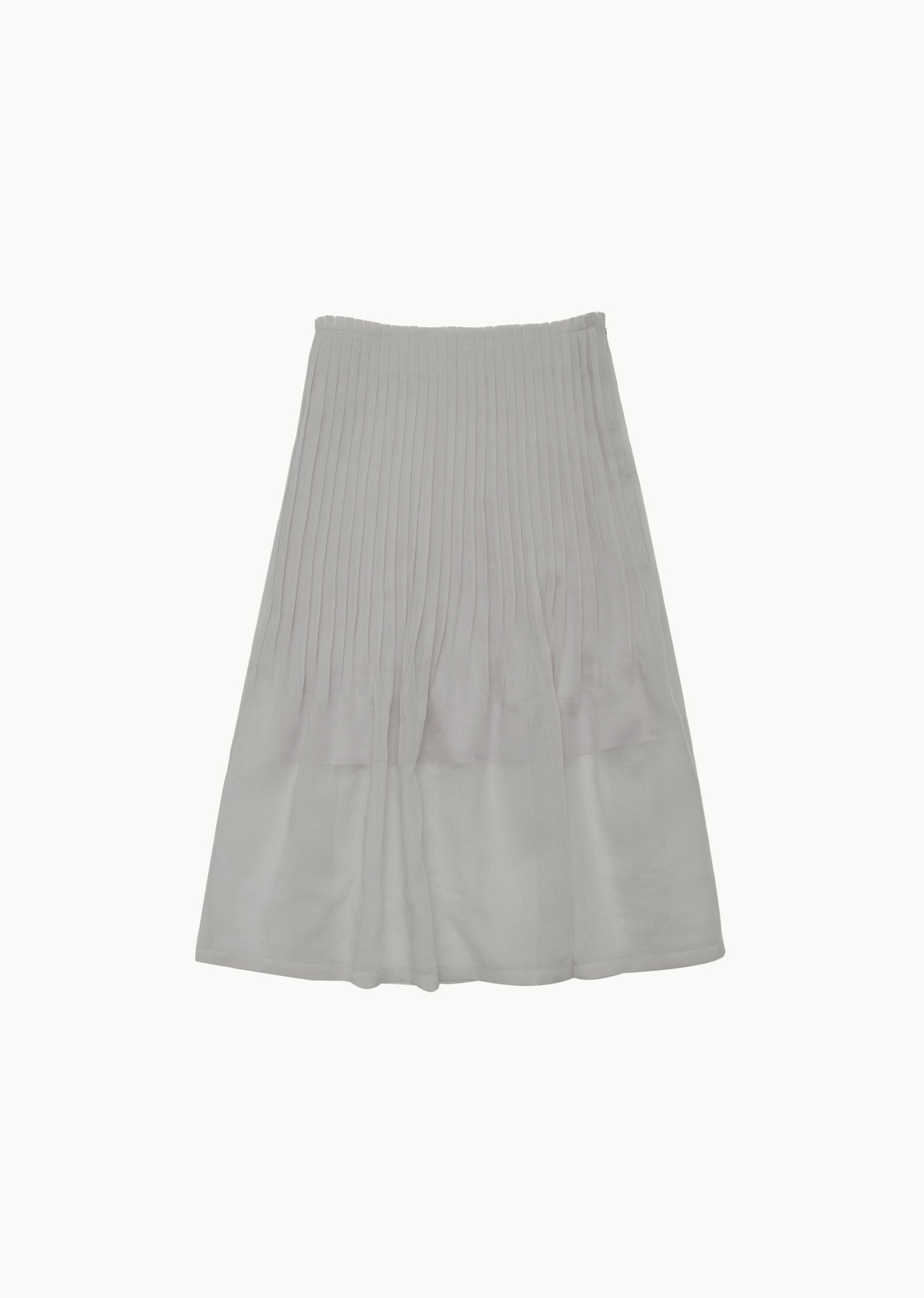 pleated midi skirt, grey