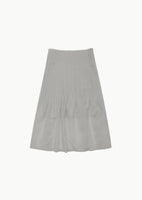 pleated midi skirt, grey - Image 1