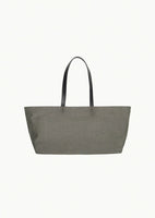 linen shopper bag, khaki - Image 1