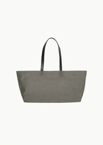 linen shopper bag, khaki