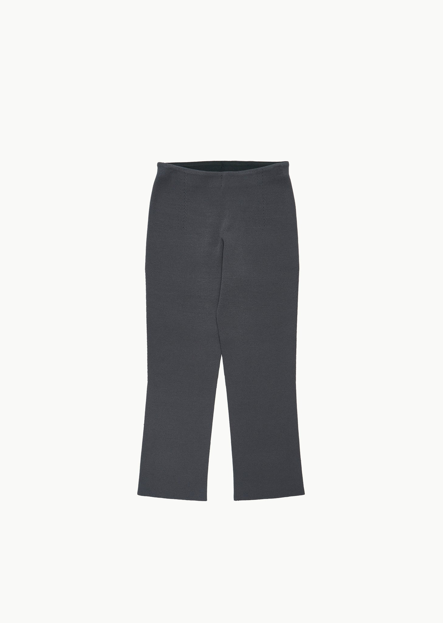 wholegarment knit capri pants, charcoal