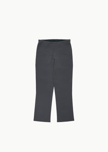 wholegarment knit capri pants, charcoal