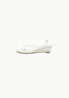clear heeled sandal, white - Image 1