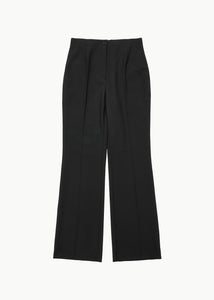 straight fit pants, black