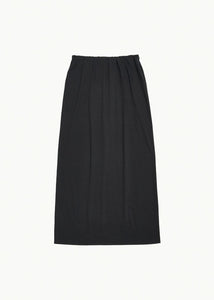 jersey maxi long skirt, charcoal
