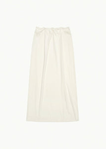 jersey maxi long skirt, ivory