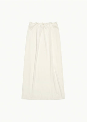 jersey maxi long skirt, ivory