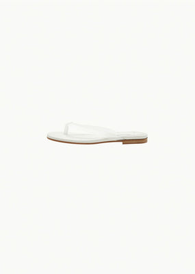 clear flip-flop, white