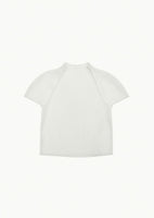 women's pleats raglan top, white - Image 1