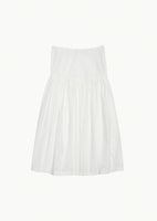shirring culotte pants, white - Image 1