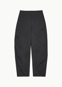 curved pants, charcoal