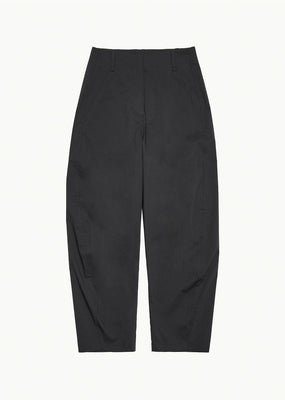 curved pants, charcoal