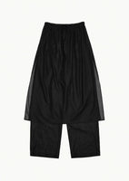 sheer layered pants, black - Image 1