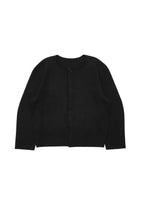 men's curved silhouette cardigan, black - Image 1