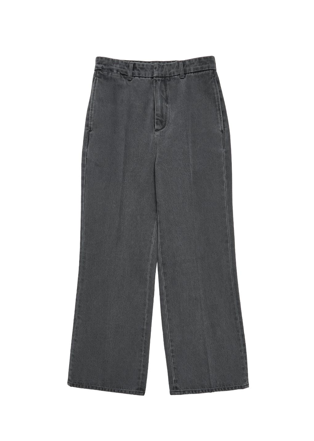 men's flared denim, grey