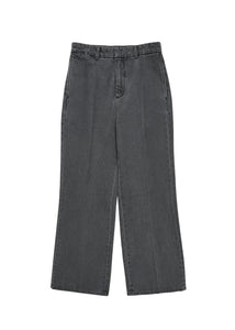 men's flared denim, grey