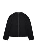 pleats zip up jumper, black - Image 1