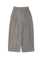 men's cupro two tuck wide pants, grey - Image 1