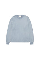 garment dyed long sleeve, light blue - Image 1