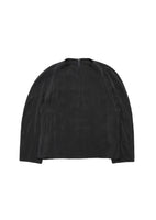 men's raglan cupro top, charcoal - Image 1