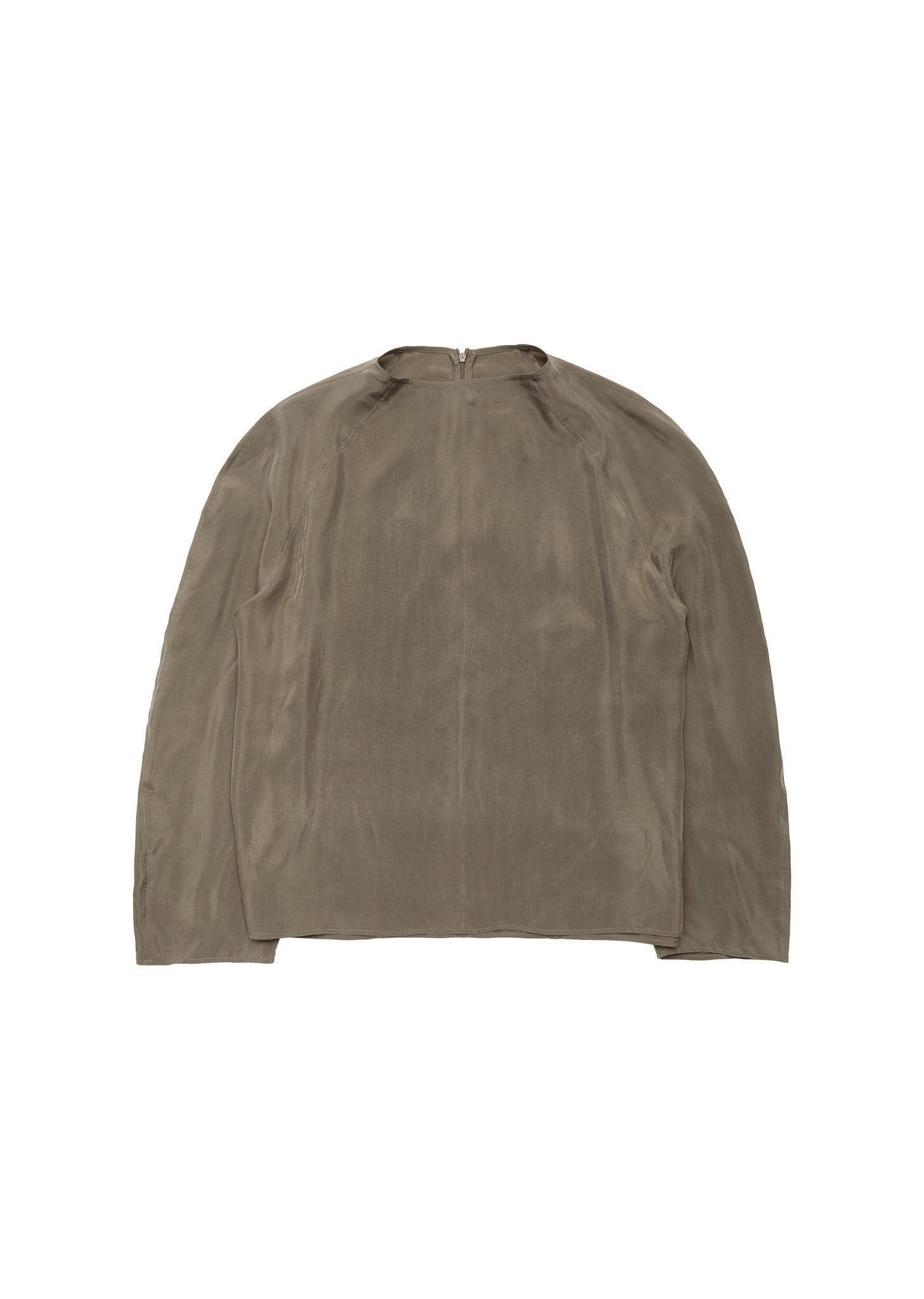 men's raglan cupro top, khaki