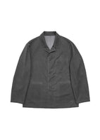 washed wool jacket, charcoal - Image 1