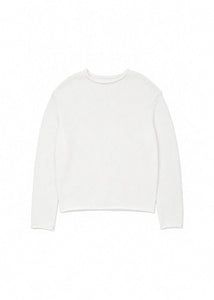 paper yarn pullover, white