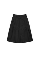 wide bermuda pants, black - Image 1