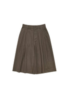 wide bermuda pants, brown - Image 1