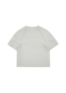 men's pleats raglan top, beige