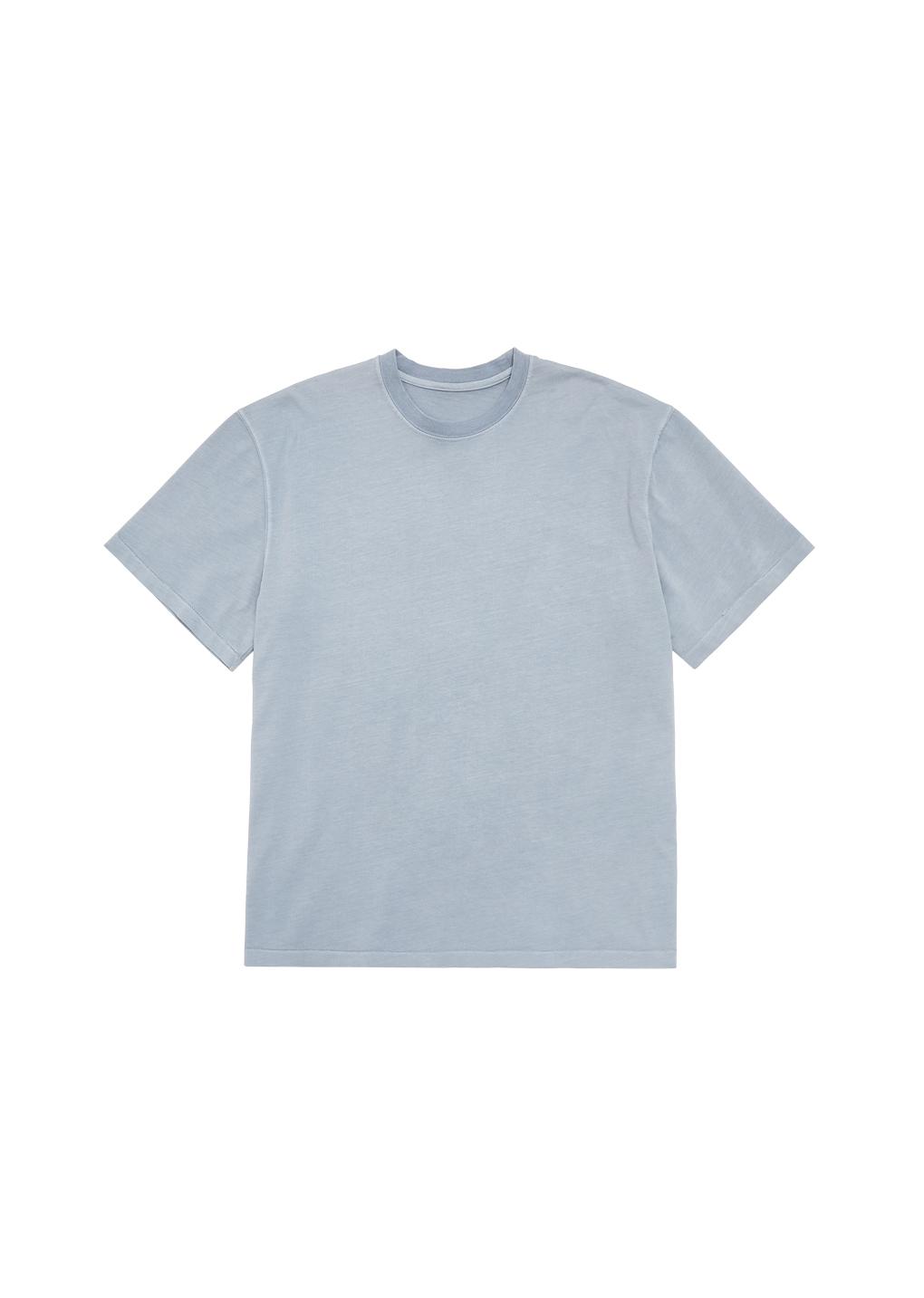 garment dyed t-shirt, light blue