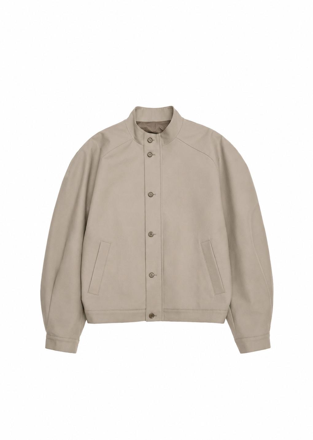 cotton curved jumper, beige