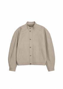 cotton curved jumper, beige