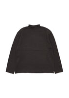cotton roll-neck pullover, dark brown - Image 1