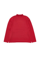 cotton roll-neck pullover, red - Image 1